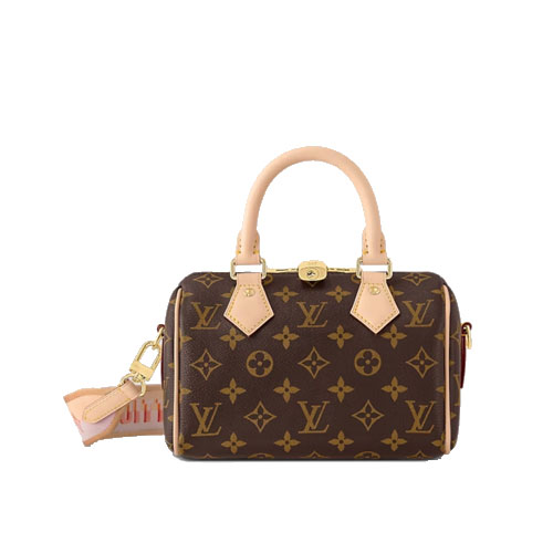M46594 Louis Vuitton Speedy Bandouliere 20 Monogram canvas red lining