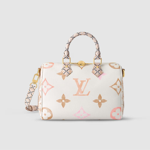M22987 Louis Vuitton Speedy Bandouliere 25 light brown