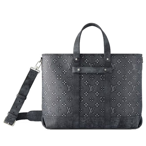 M21371 Louis Vuitton Tote Journey Charcoal Denim Blue