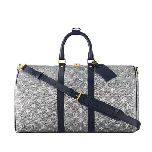 M22923 Louis Vuitton Keepall Bandouliere 45 denim gray
