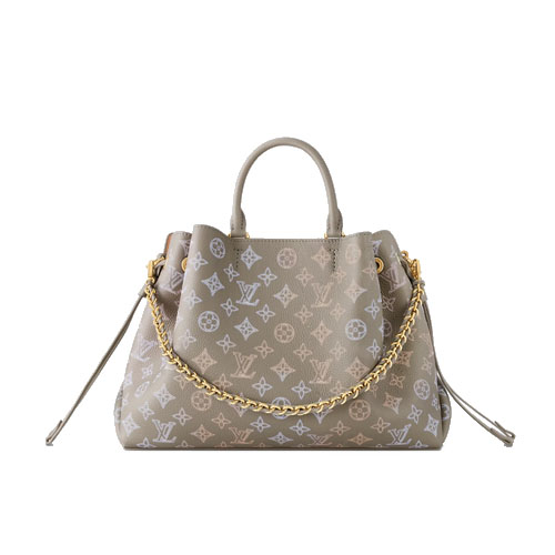 M23395 Louis Vuitton Bella Tote Gray Mahina perforated calfskin leather